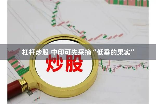 杠杆炒股 中印可先采摘“低垂的果实”